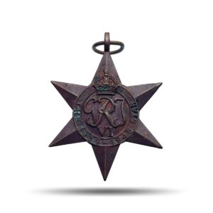 Rare THE 1939-1945 STAR World War II Campaign Medal, Copper, Named, Collectible.