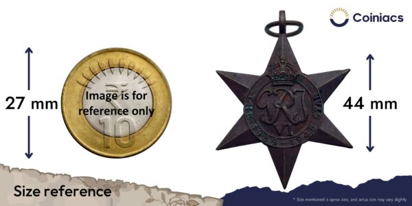 Rare THE 1939-1945 STAR World War II Campaign Medal, Copper, Named, Collectible. - Image 4