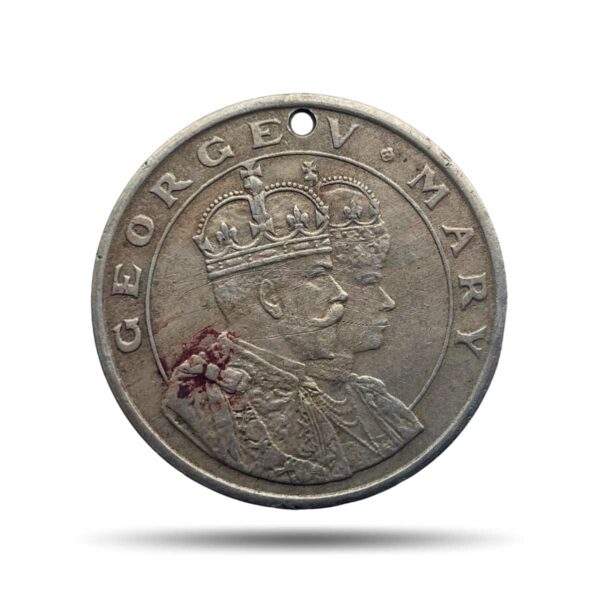 Scarce George V and Marry Coronation Durbar 12th December 1911 Medal, Copper-Nickel, Collectible.