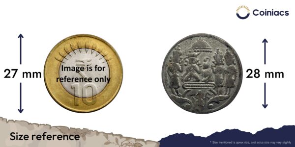 Temple Token depicting Ram Darbar Nickel - Image 4