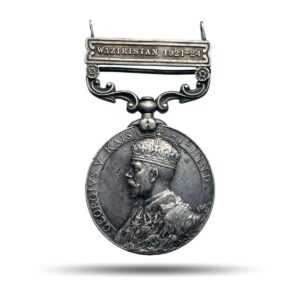 Rare The Indian General Service Medal Waziristan 1921?24, Silver, Collectible.