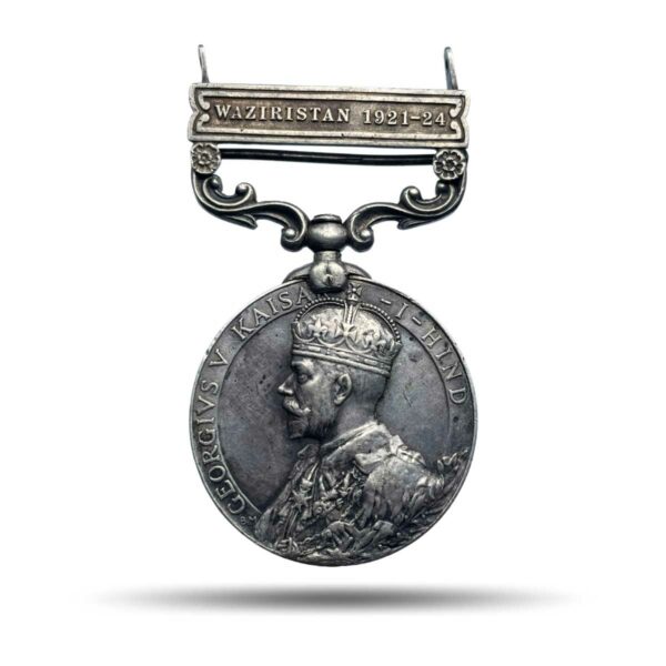 Rare The Indian General Service Medal Waziristan 1921?24, Silver, Collectible.