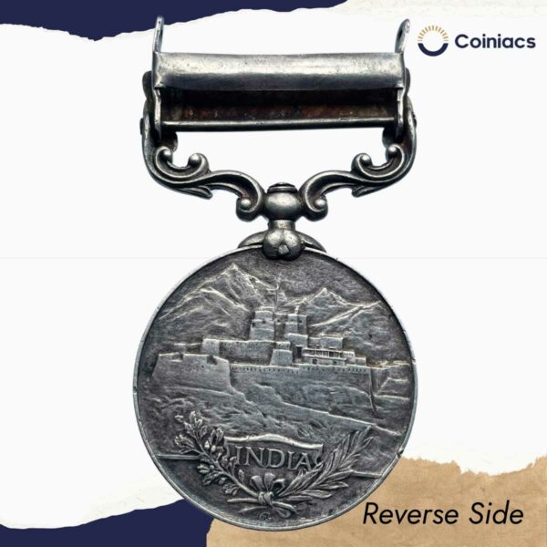 Rare The Indian General Service Medal Waziristan 1921?24, Silver, Collectible. - Image 3