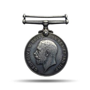 Rare The British War Medal 1914-1918 World War I Campaign Medal, Silver, Collectible.