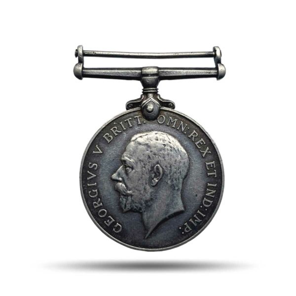 Rare The British War Medal 1914-1918 World War I Campaign Medal, Silver, Collectible.
