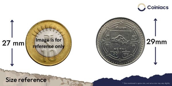 100 Rupees 2017 Centenary of Tri-Chandra College (1975-2074) Copper-Nickel Commemorative Coin, Nepal, UNC. - Image 4