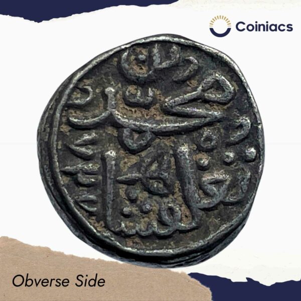 10 Gani Muhammad Bin Tughlaq 726 AH (1325-1326 CE) Billon Old Coin, Tughlaq Dynasty - Delhi Sultanate, Collectible - Image 2