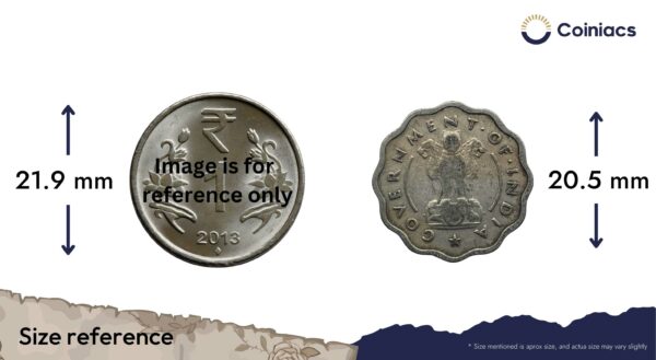 One Anna Bull 1954 Bombay Mint Copper-Nickel Coin, Republic India Anna Series, Collectible. - Image 4