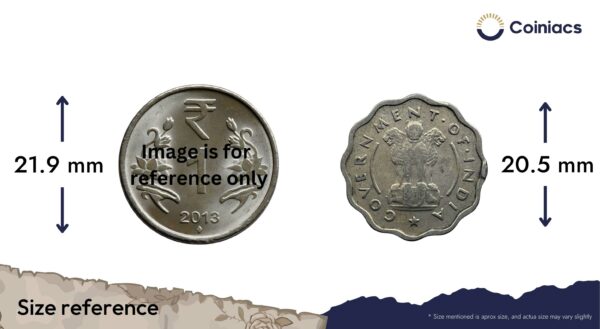 One Anna Bull 1954 Bombay Mint Copper-Nickel Coin, Republic India Anna Series, Collectible. - Image 4
