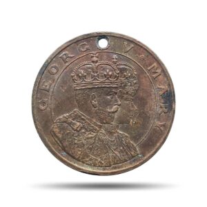 Scarce Peace Celebration 1919 Calcutta Schools Medal, Bronze, Collectible.