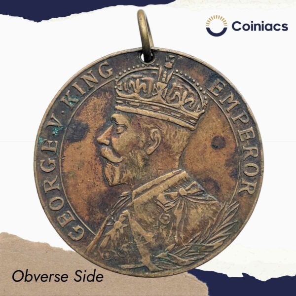 Scarce George V FOR FREEDOM AND HONOUR 1914-1919 Medal, Bronze, Fine. - Image 2