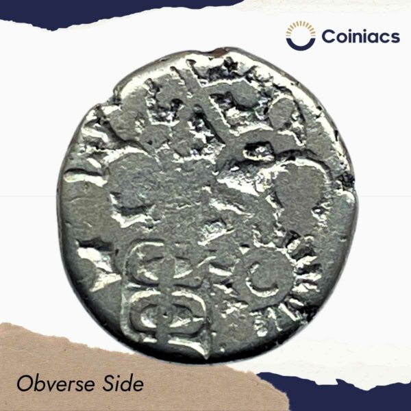 Karshapana Historic Punch Mark Silver Coin of Ancient India. - Image 2