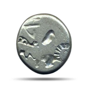 Karshapana Historic Punch Mark Silver Coin of Ancient India.
