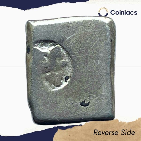 Karshapana Historic Punch Mark Silver Coin of Ancient India. - Image 3