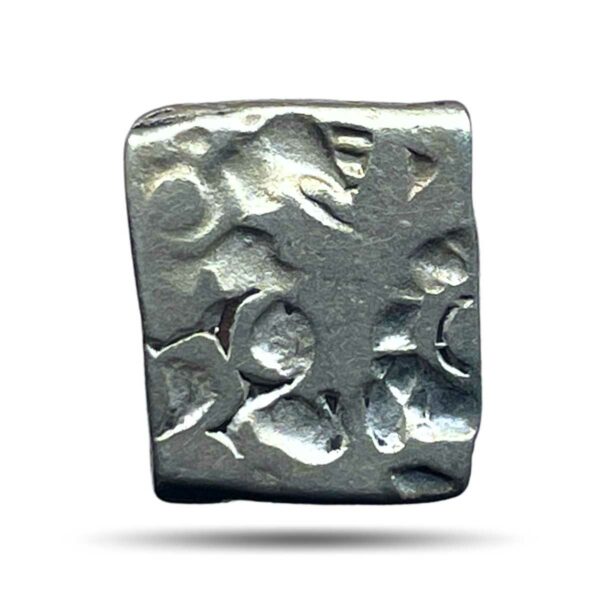 Karshapana Historic Punch Mark Silver Coin of Ancient India.