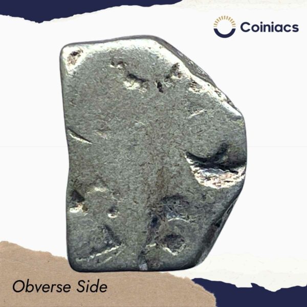 Karshapana Historic Punch Mark Silver Coin of Ancient India. - Image 2
