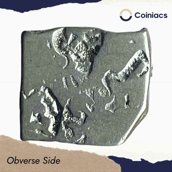 Karshapana Historic Punch Mark Silver Coin of Ancient India. - Image 2