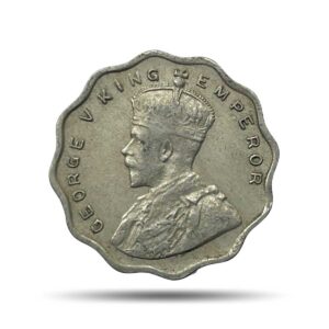 1 Anna George V King Emperor (1912-36) Cupro-Nickel Coin, British India Uniform Coinage, Collectible.