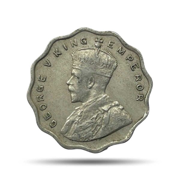 1 Anna George V King Emperor (1912-36) Cupro-Nickel Coin, British India Uniform Coinage, Collectible.