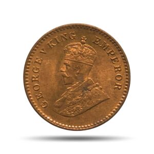 UNC 1/12 Anna George V King Emperor (1912-36) Bronze Coin, British India Uniform Coinage, UNC.