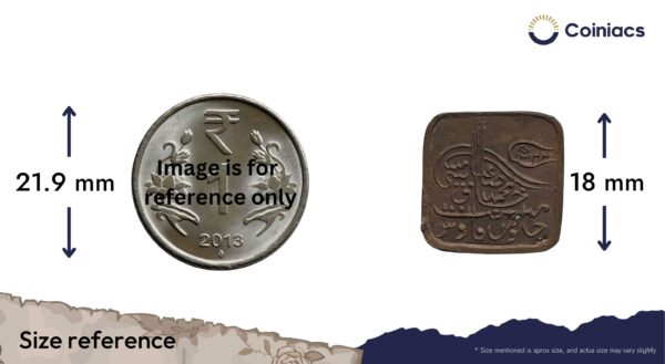 UNC 1 Paisa Sadiq Mohammed Khan V 1342 AH 1924 CE Copper Coin, Princely State of Bhawalpur, UNC - Image 4
