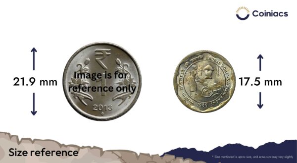 25 Paise Rural Women's Advancement 1980 Cupro-Nickel Commemorative Coin, Republic India Decimal Series, UNC. - Image 4