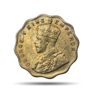 1 Anna George V King Emperor 1936 Cupro-Nickel Coin, British India Uniform Coinage, UNC.