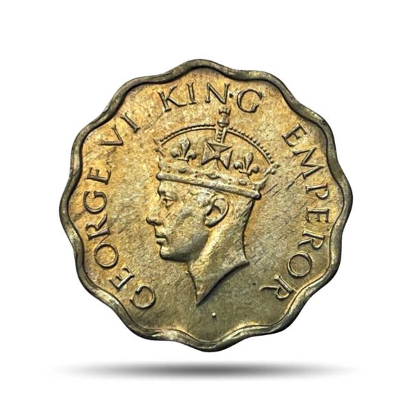 1 Anna George VI King Emperor (1939-47) Cupro-Nickel Coin, British India Uniform Coinage, UNC.