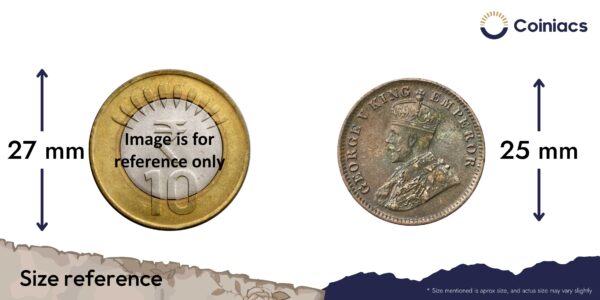 Quarter Anna George V King Emperor 1918 Calcutta Mint Bronze Coin, British India Uniform Coinage, XF+. - Image 4