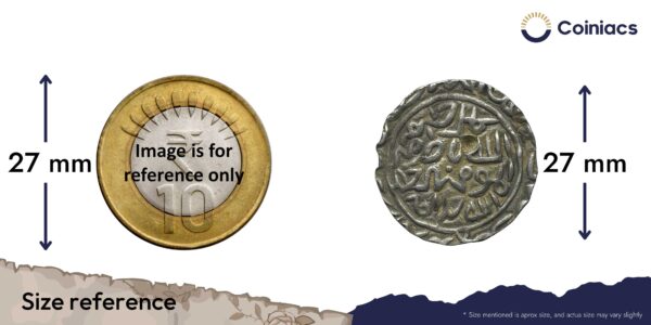 Silver Tanka Sikander Shah bin Ilyas Shah (ND 1358-1390 CE) Silver Historic Coin, Ilyas Shahi Dynasty of Bengal Sultanate, Collectible. - Image 4