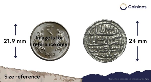 Silver Tanka Nasir-ud-din Nusrat Shah (925-938 AH 1519-1531 CE) Silver coin, Hussain Shahi Dynasty of Bengal Sultanate, Collectible. - Image 4
