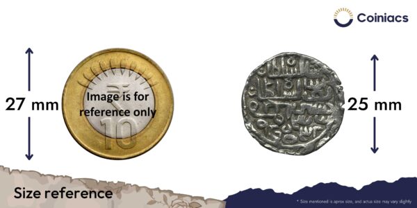 Silver Tanka Nasir-ud-din Nusrat Shah (925-938 AH 1519-1531 CE) Silver coin, Hussain Shahi Dynasty of Bengal Sultanate, Collectible. - Image 4