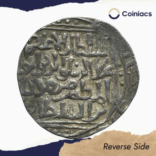 1 Tanka Alauddin Masood Shah (ND Reign 1242-1246 CE) Silver Historic Coin, Mamluk Dynasty of Delhi Sultanate, Collectible. - Image 3