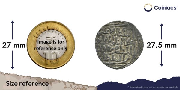 1 Tanka Alauddin Masood Shah (ND Reign 1242-1246 CE) Silver Historic Coin, Mamluk Dynasty of Delhi Sultanate, Collectible. - Image 4