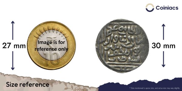 1 Tanka Ghiyath al-Din Balban (ND Reign 1266-1287 CE) Silver Historic Coin, Mamluk Dynasty of Delhi Sultanate, Collectible. - Image 4