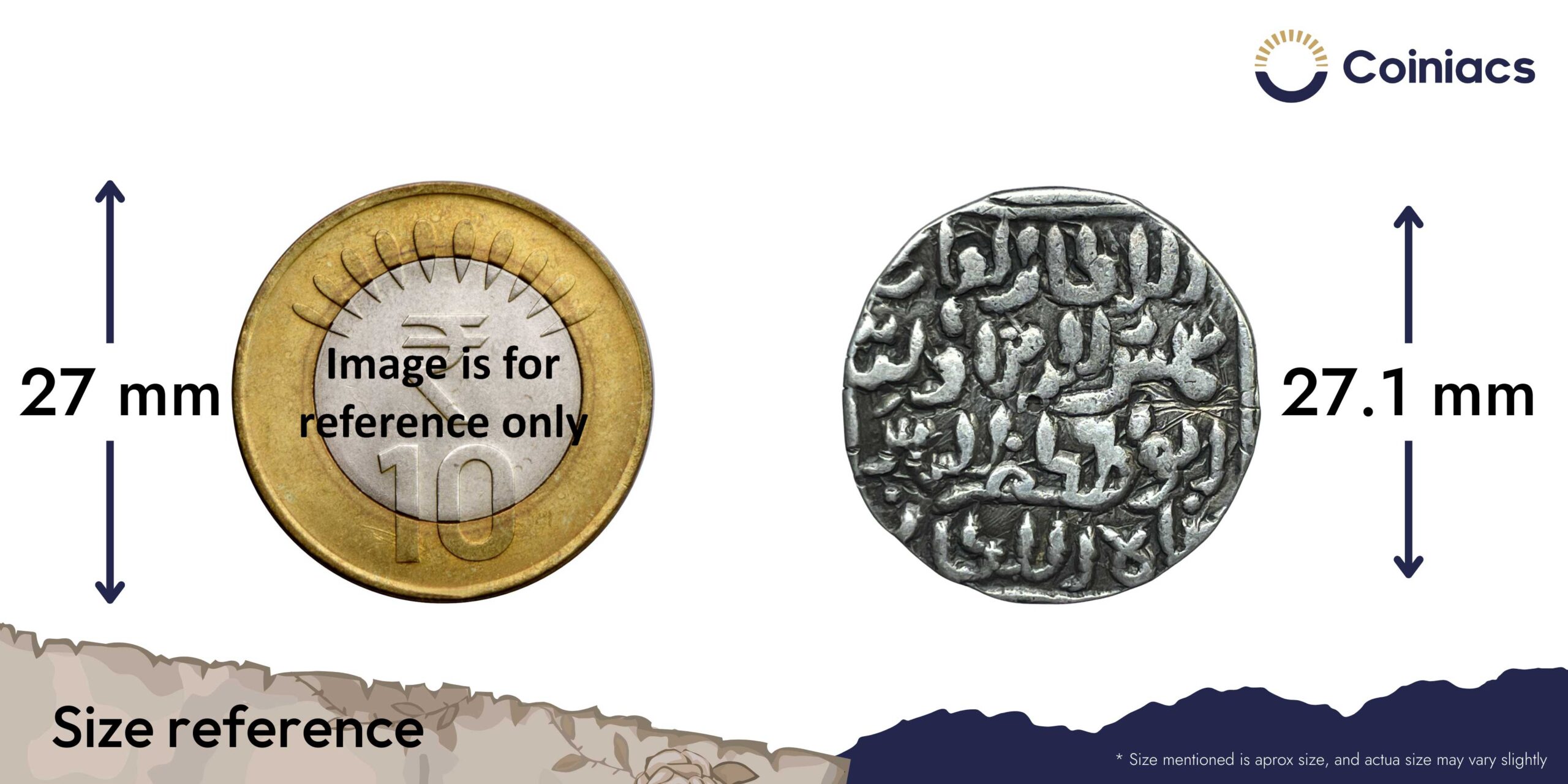 1 Tanka Shamsuddin Ilyas Shah (Reign 1338-1358) Satgaon Mint Silver Historic Coin, Ilyas Shahi Dynasty of Bengal Sultanate, Collectible. - Image 4