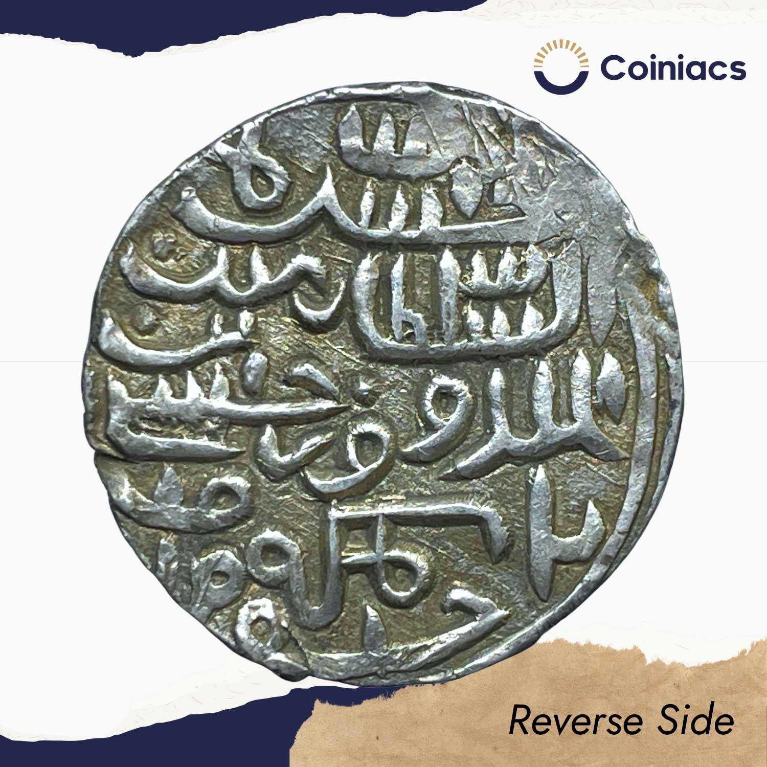 1 Tanka Alauddin Husain Shah (ND 1494-1519 CE) Khazana Husainabad Mint Silver Historic Coin, Hussain Shahi Dynasty of Bengal Sultanate, Collectible. - Image 3