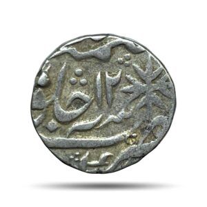 One Rupee Shah Allam II (Issuer Local Governor Mirza Najaf Khan) RY 12 Kora Mint Silver Coin, Mughal Empire, Collectible.