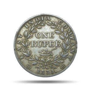 Rare One Rupee William IIII 1835 Calcutta Mint (Obv-A, Rev-III) Silver Coin, British India Uniform Coinage, Collectible.