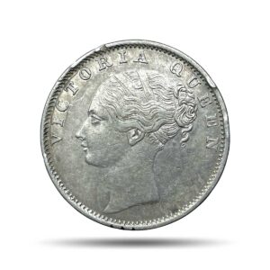 One Rupee Victoria Queen 1840 Continuous Legend 11.6 gms Silver Coin, British India Uniform Coinage, Collectible.