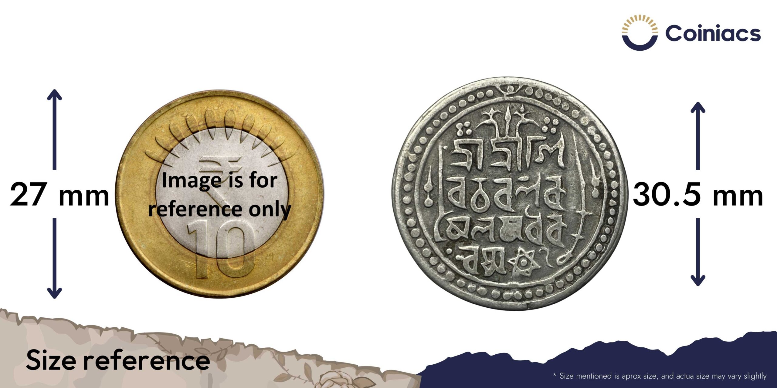 Rare One Rupee Ram Simha II 1712 Saka Era (1790 CE) Silver Coin, Indian Kingdom of Jaintiapur, Collectible. - Image 4