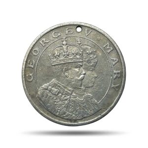Scarce George V and Marry Coronation Durbar 12th December 1911 Medal, Copper-Nickel, Collectible.