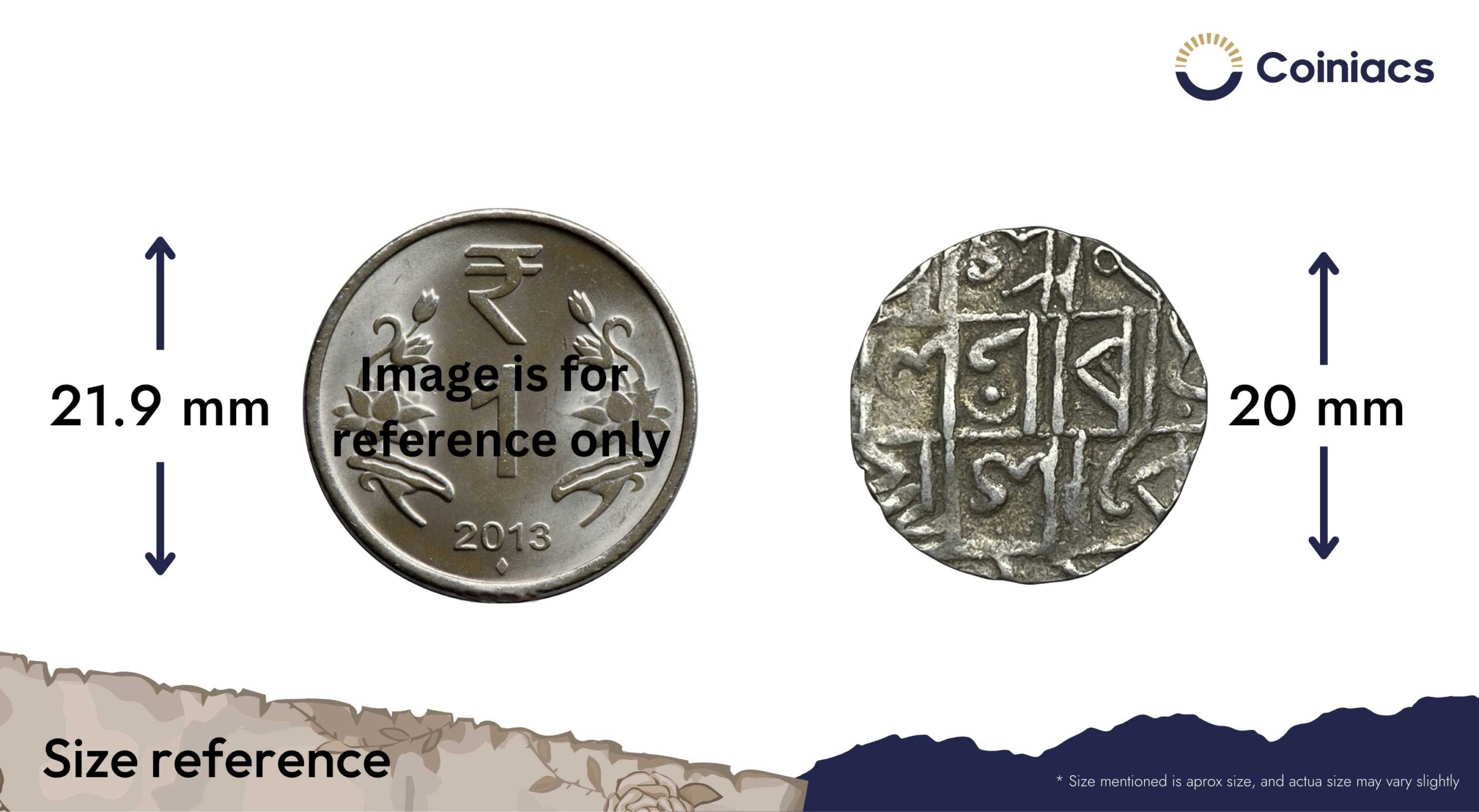Rare 1/2 Rupee Pran Narayan (Reign 1633-1666 CE) Silver Coin, Kingdom of Cooch Behar, Collectible. - Image 4
