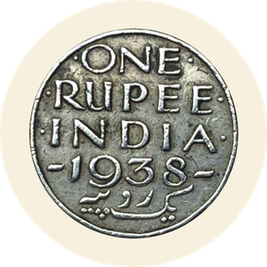 One Rupee George VI