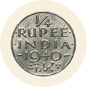 Quarter Rupee George VI