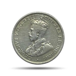 6 Pence George V 1936 Royal Mint Silver Coin, Australia, Collectible.
