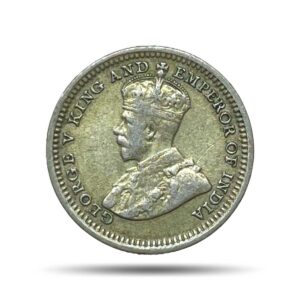 5 Cents George V 1926 Royal Mint (Tower Hill) Silver Foreign Coin, Strait Settlements, XF+.