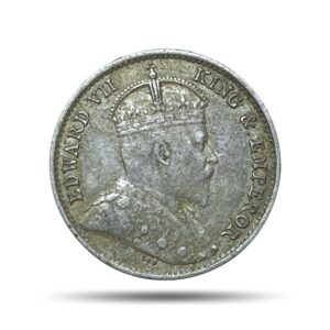 5 Cents Edward VII 1903 Royal Mint (Tower Hill) Silver Foreign Coin, Strait Settlements, XF.
