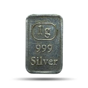 1 Gram 999 Silver Bullion Bar. (Not a numismatics Coin).