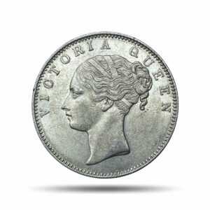 One Rupee Victoria Queen 1840 Continuous Legend 11.6 gms Silver Coin, British India Uniform Coinage, AUNC.